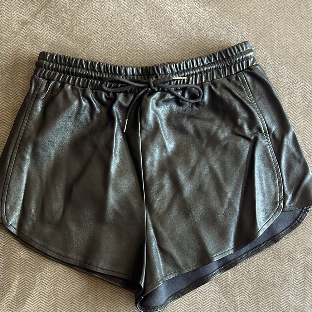 Faux Leather Shorts (Revolve)